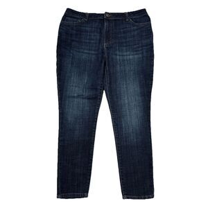 Lee Slim Fit Skinny Leg Jeans Petite 12P (32x25.5) Blue Ankle Stretch Womens